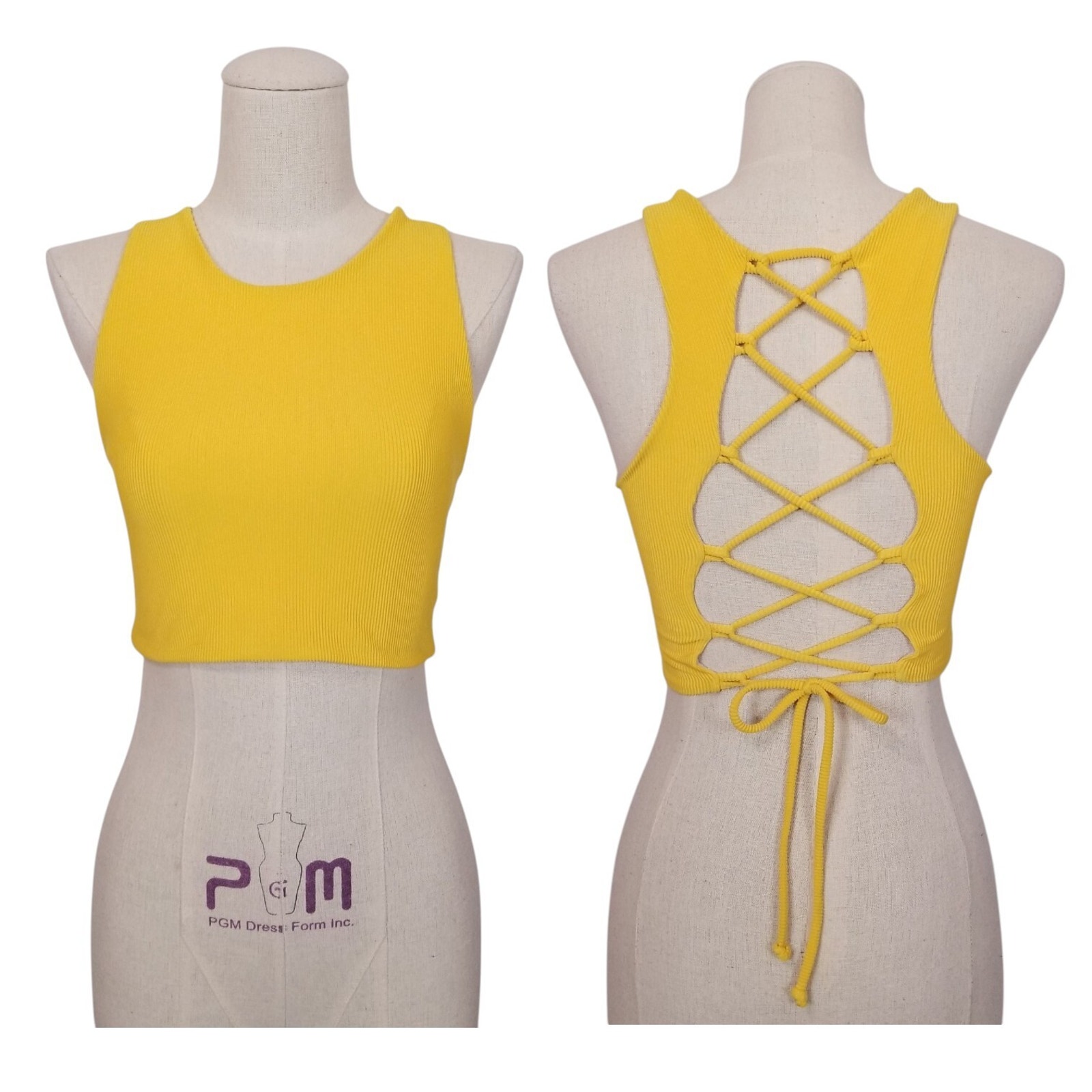 Daughters Of Culture Yellow Rib Infinity Bra